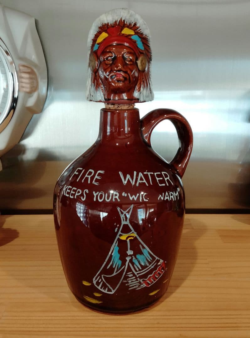 ビンテージ　インディアン　デカンタ　置物　ナバホ　ハーレー 3