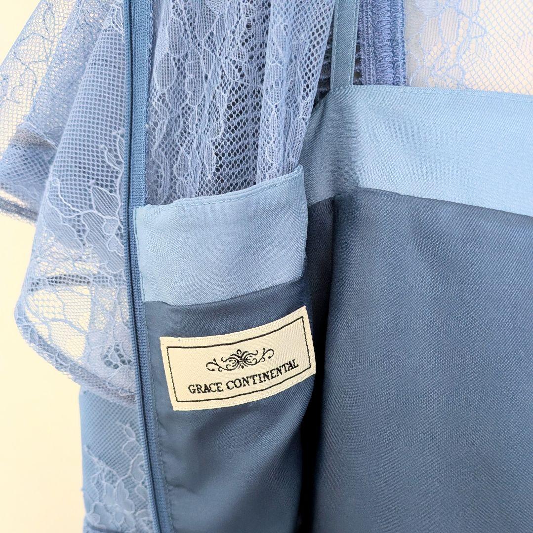 GRACE CONTINENTAL レイヤードレースタイトドレスワンピース