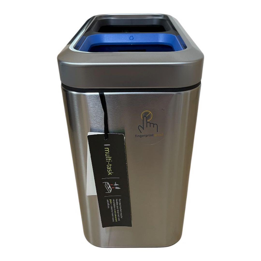 Simplehuman ゴミ箱 20L スリム オープントップカン リサイクラー