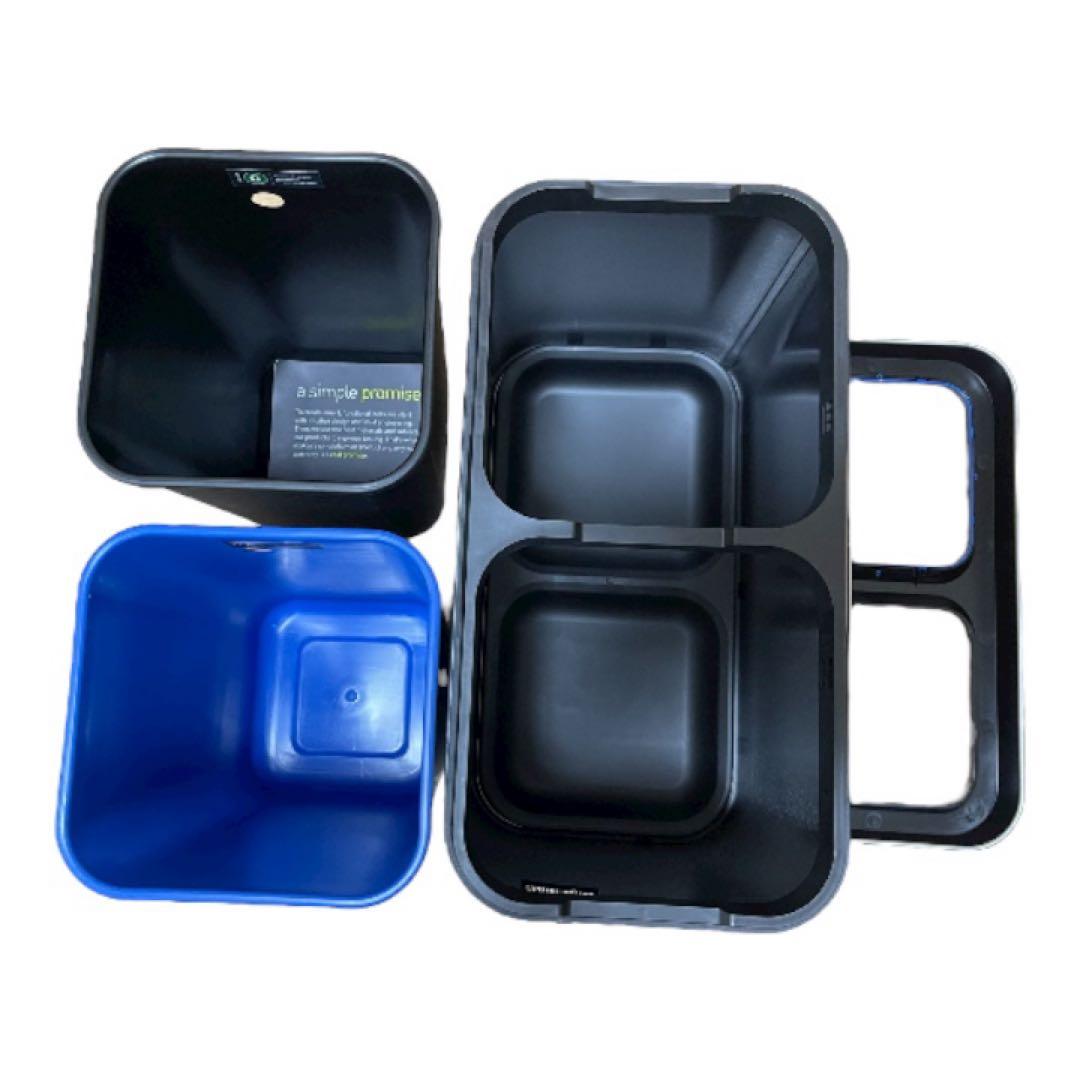 Simplehuman ゴミ箱 20L スリム オープントップカン リサイクラー