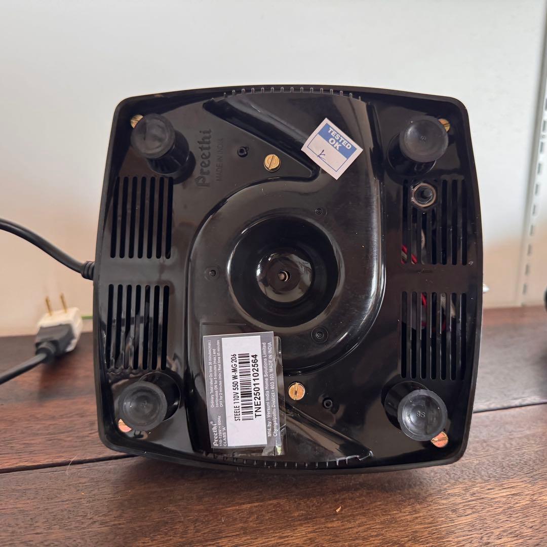 【2025.2月購入】インド製Preethi Steele ミキサー 3容器付き