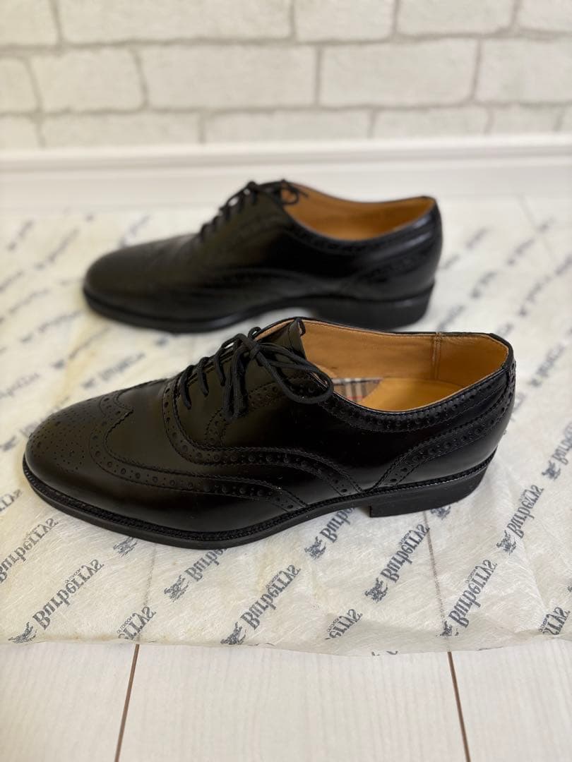 Burberry バーバリー　ブラック ビジネス　革靴　ヴィンテージ　箱付き