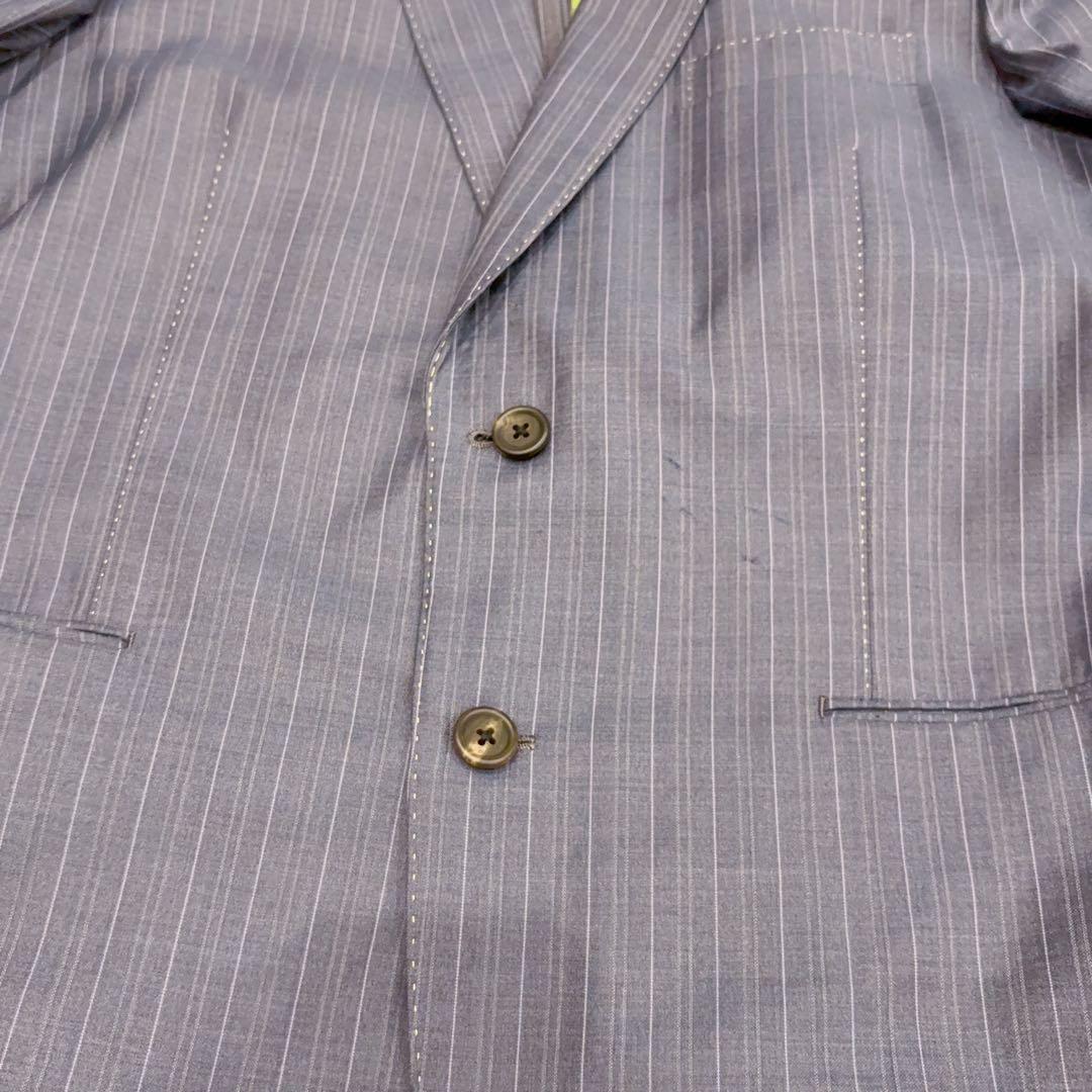 現行モデル ポールスミス×ロロピアーナ セットアップ スーツ　ストライプ XL