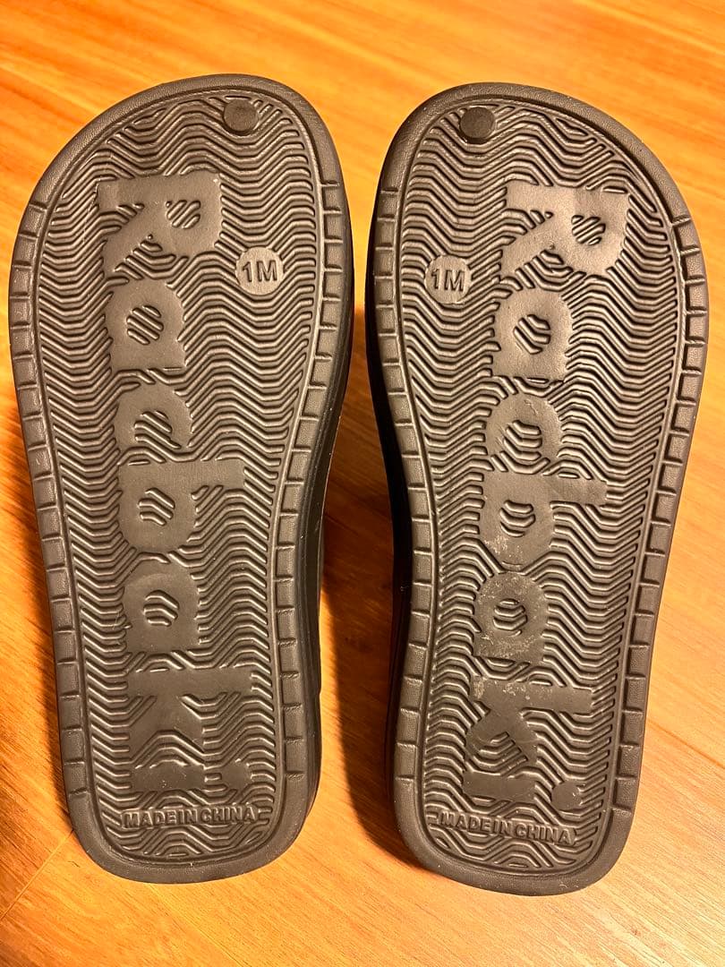 Racbaki ラクバキ イージーサンダル ラップ ブラック Mサイズ