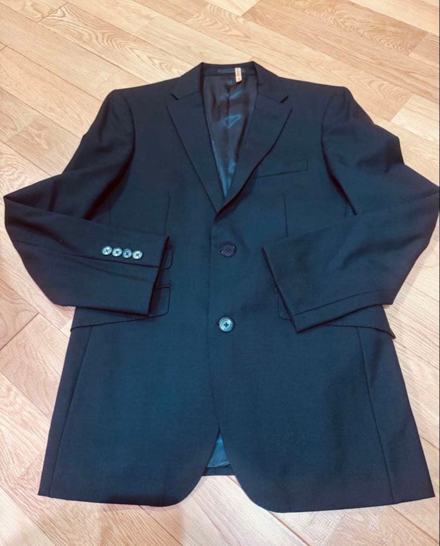 美品バーバリーブラックレーベル スーツ セットアップ 黒