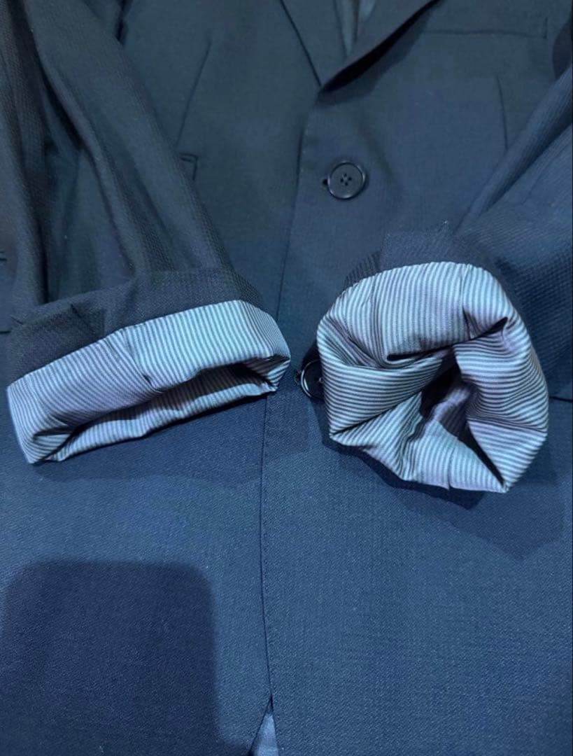 美品バーバリーブラックレーベル スーツ セットアップ 黒