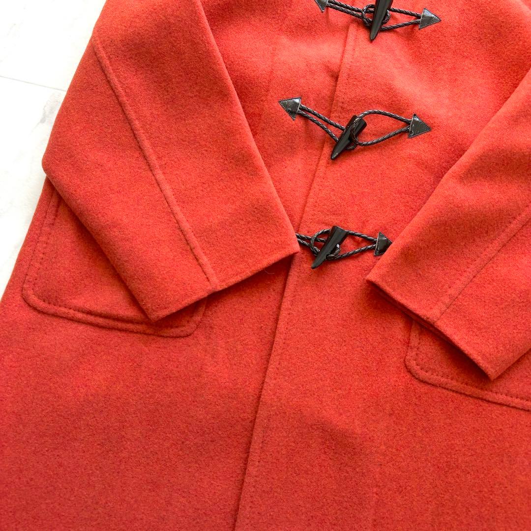 極美品 定価17万 2223AW ソブリン メルトンダッフルコート オレンジ L