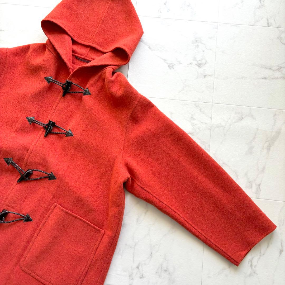 極美品 定価17万 2223AW ソブリン メルトンダッフルコート オレンジ L