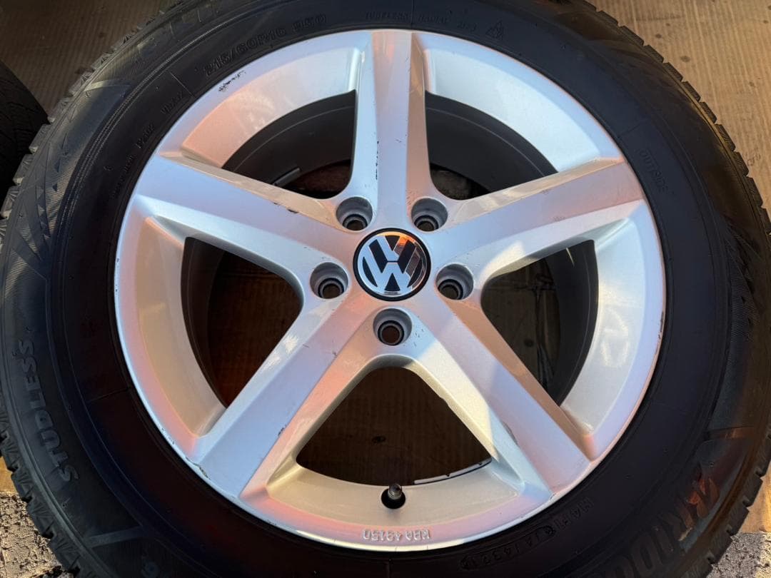 VW フォルクスワーゲン シャラン 純正 スタッドレスセット 215/60R16