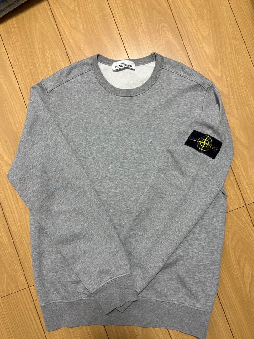 Stone  グレー クルーネック トレーナー