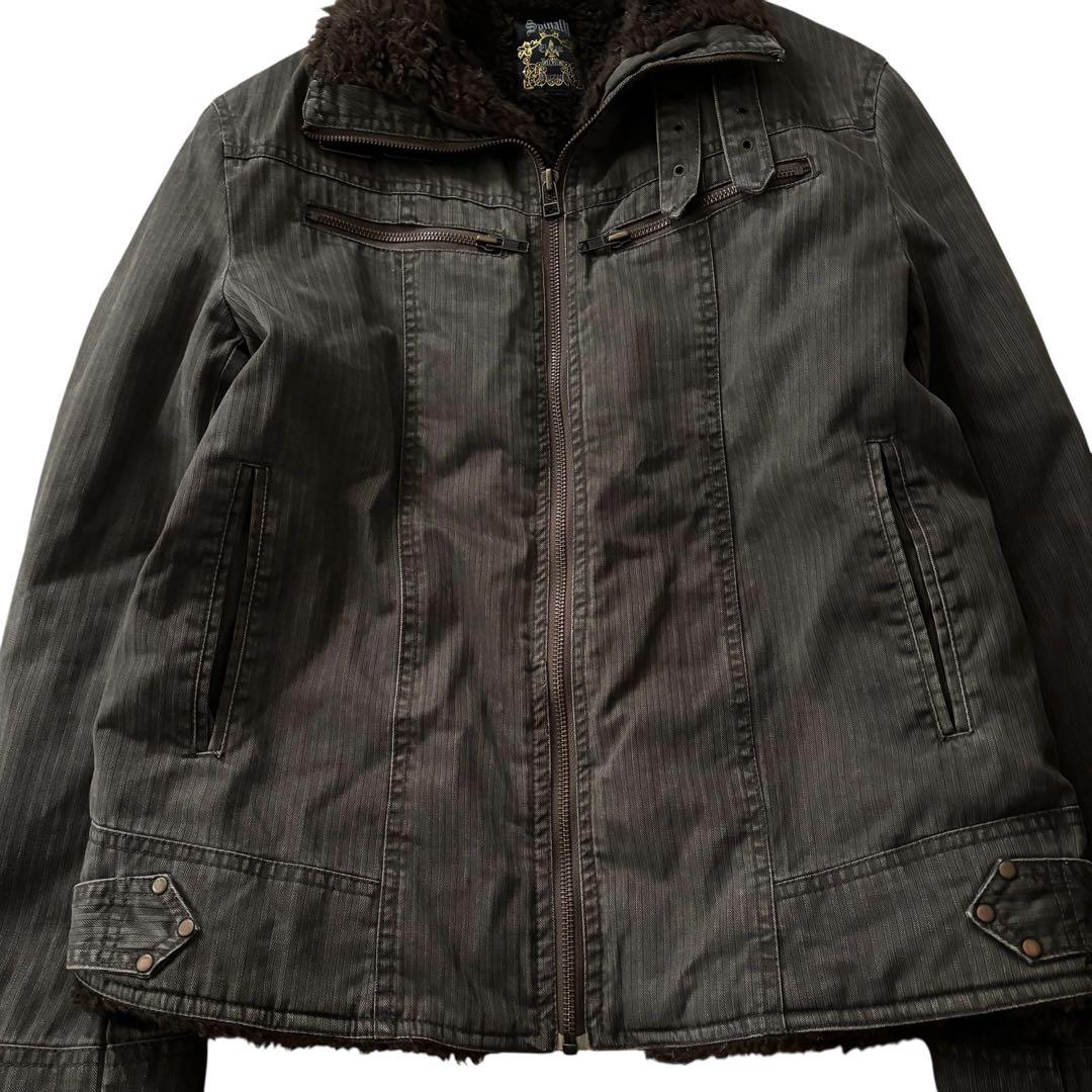 ジャケット・アウター Japanese Label puff fur jacket y2k L