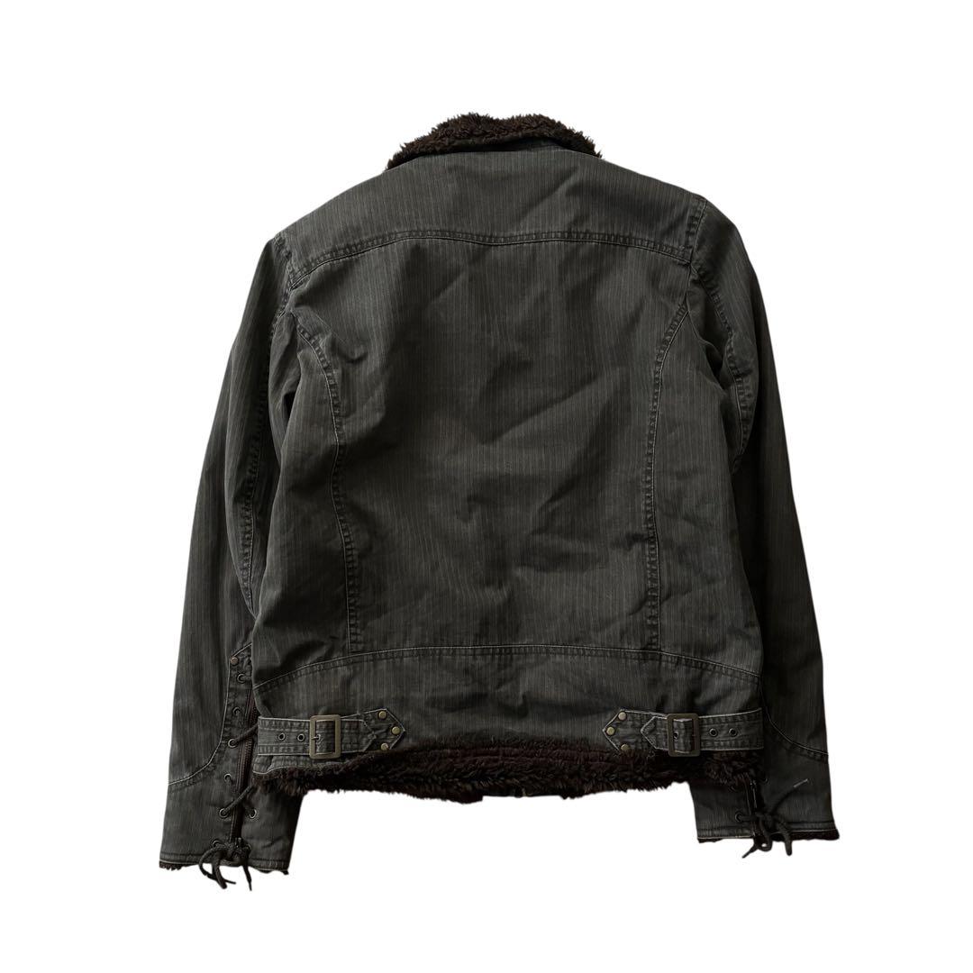 ジャケット・アウター Japanese Label puff fur jacket y2k L