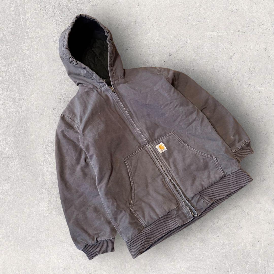 【カーハート】アクティブジャケット　グレー　レディースS ~M相当　人気カラー