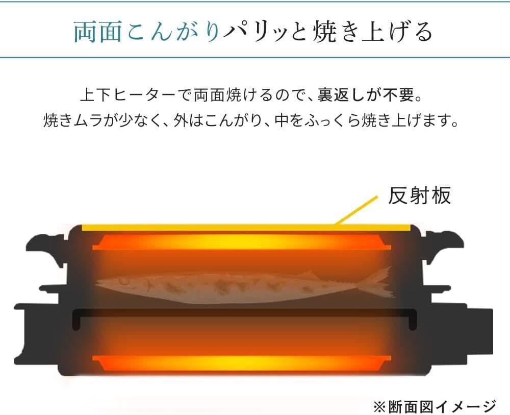 アイリスオーヤマ 無煙ロースター 平面プレート付 EMT-1103-B