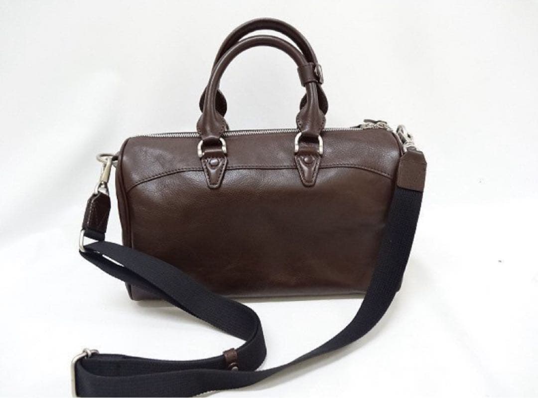 【未使用品】AVIREX ミニダッフル　チョコ　牛革 ミニバッグ　ミニボストン