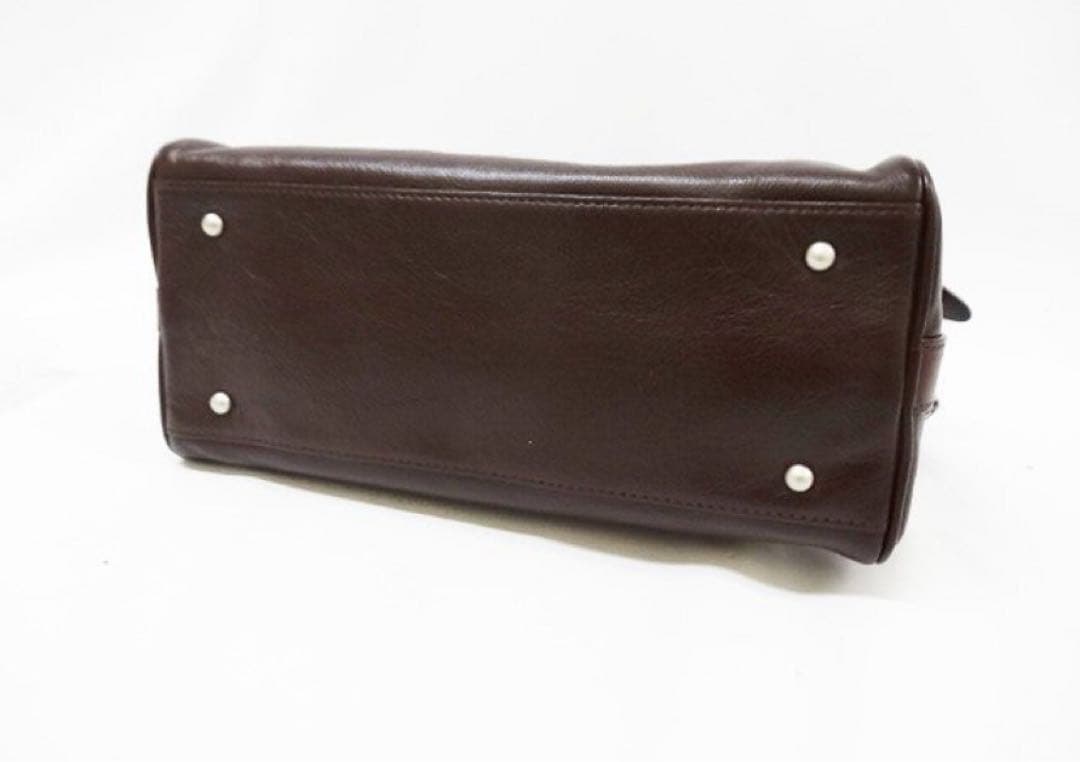 【未使用品】AVIREX ミニダッフル　チョコ　牛革 ミニバッグ　ミニボストン