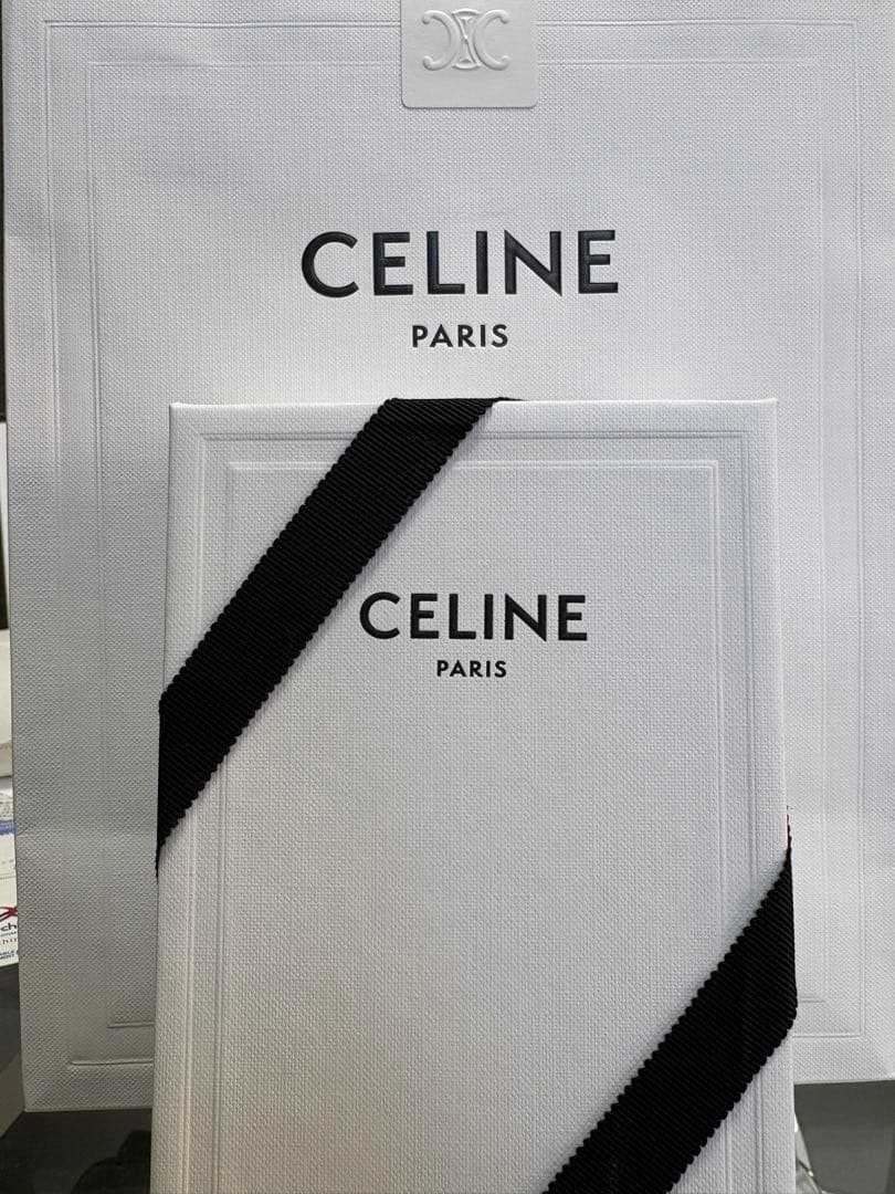 CELINEトリオンフ ラインストーンネックレス シルバー