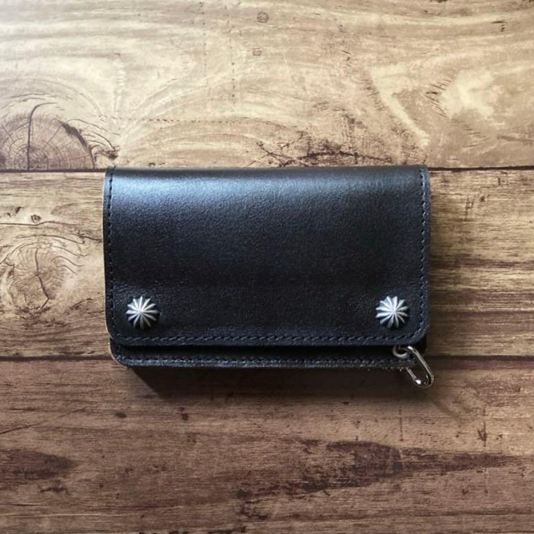 【お札を折らずに収納】ミドルトラッカーウォレット アポロコンチョ【即納品】