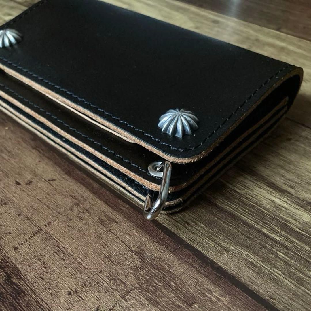 【お札を折らずに収納】ミドルトラッカーウォレット アポロコンチョ【即納品】