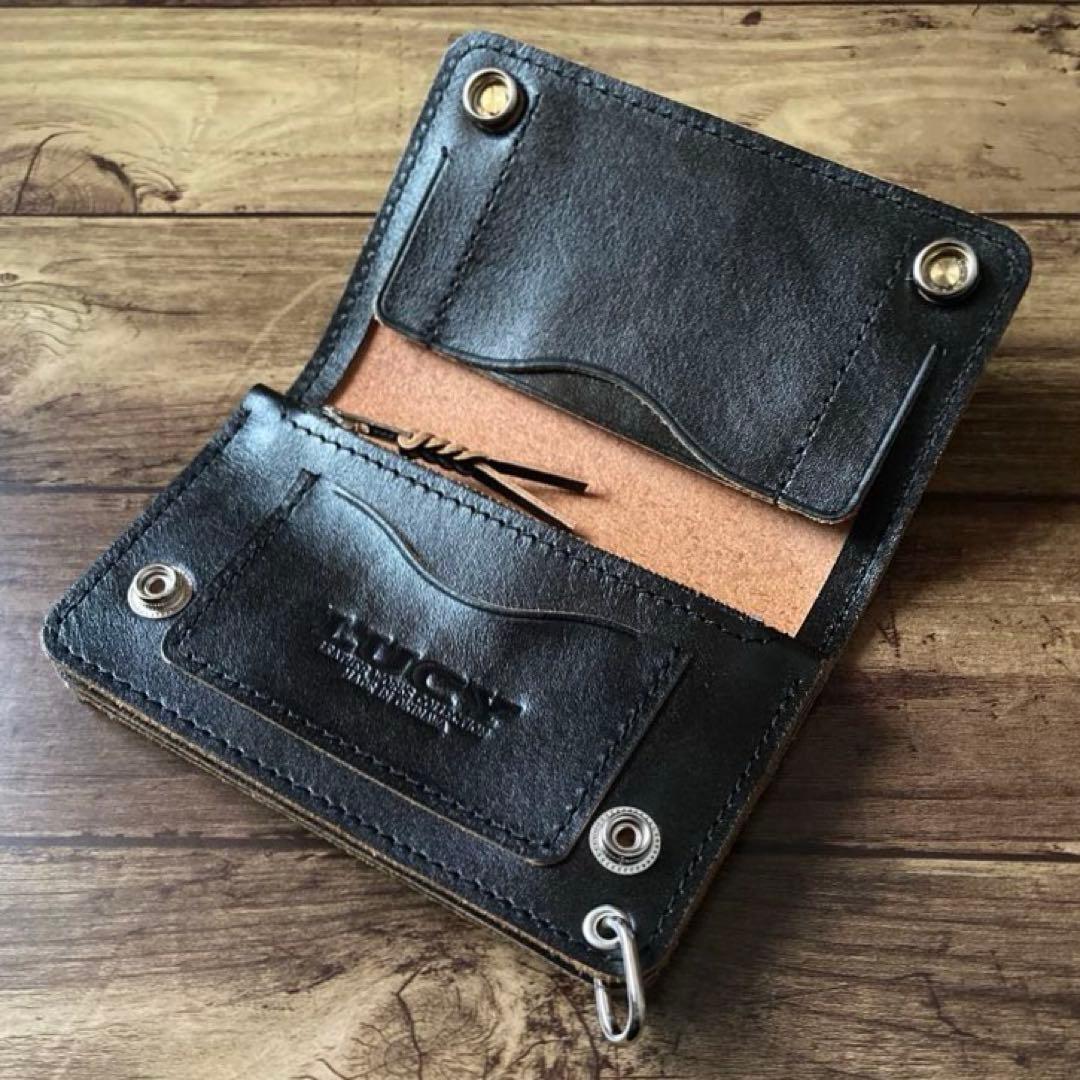 【お札を折らずに収納】ミドルトラッカーウォレット アポロコンチョ【即納品】