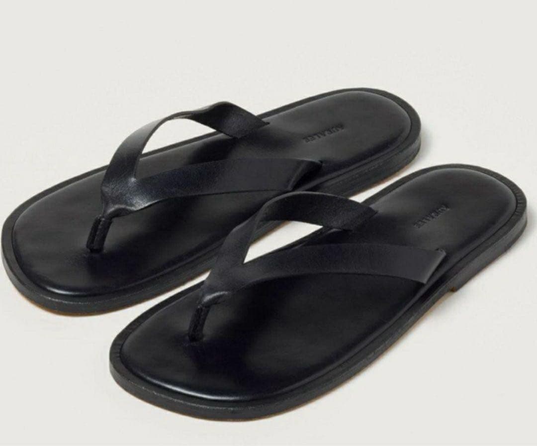 AURALLE レザートングサンダル26cm