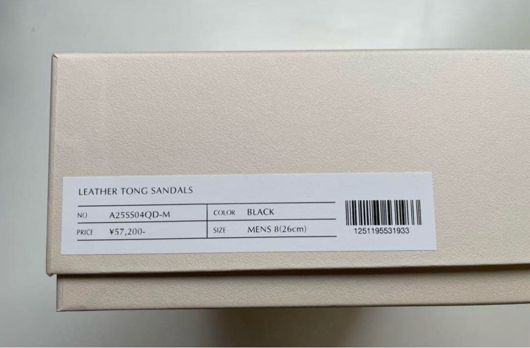 AURALLE レザートングサンダル26cm