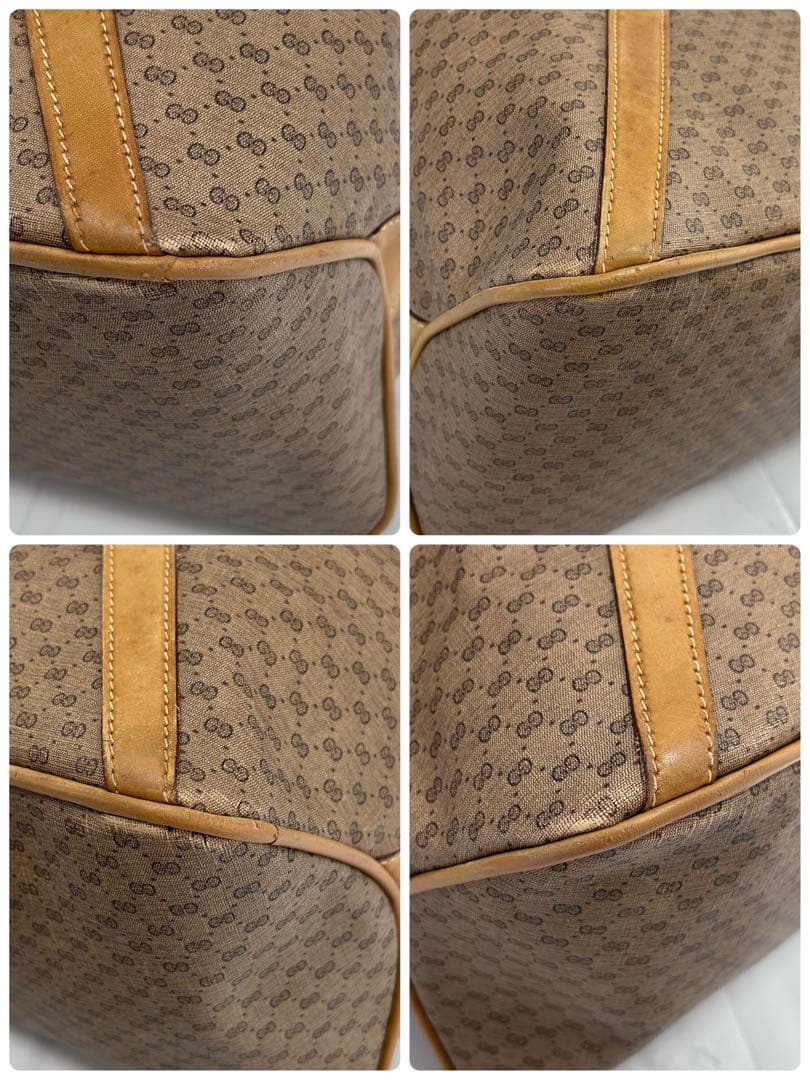 Vintage GUCCI ボストンバッグ オフィディア マイクロGG PVC