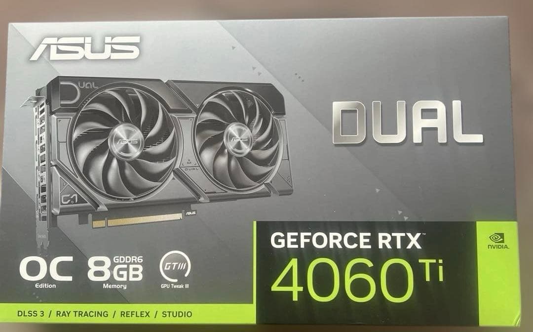 グラフィックボード・グラボ・ビデオカード ASUS RTX 4060 Ti EVO OC Edition 8GB