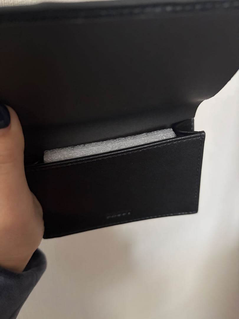 BALLY ブラックレザー 名刺入れ