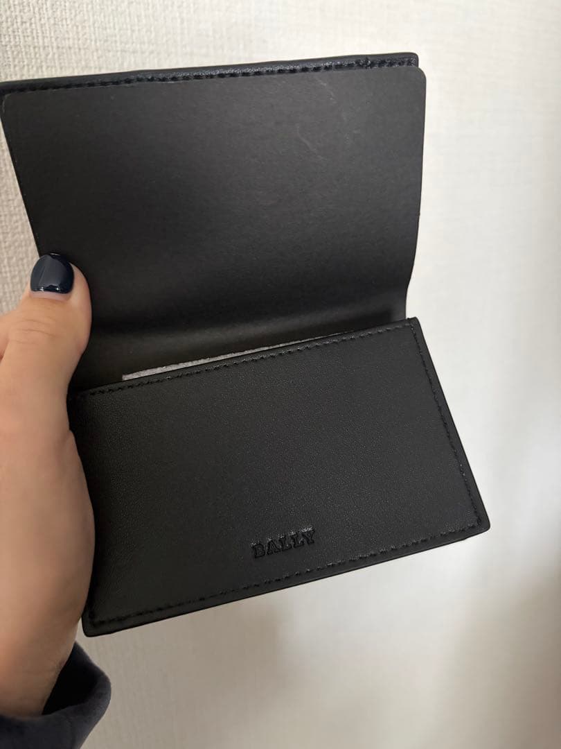 BALLY ブラックレザー 名刺入れ