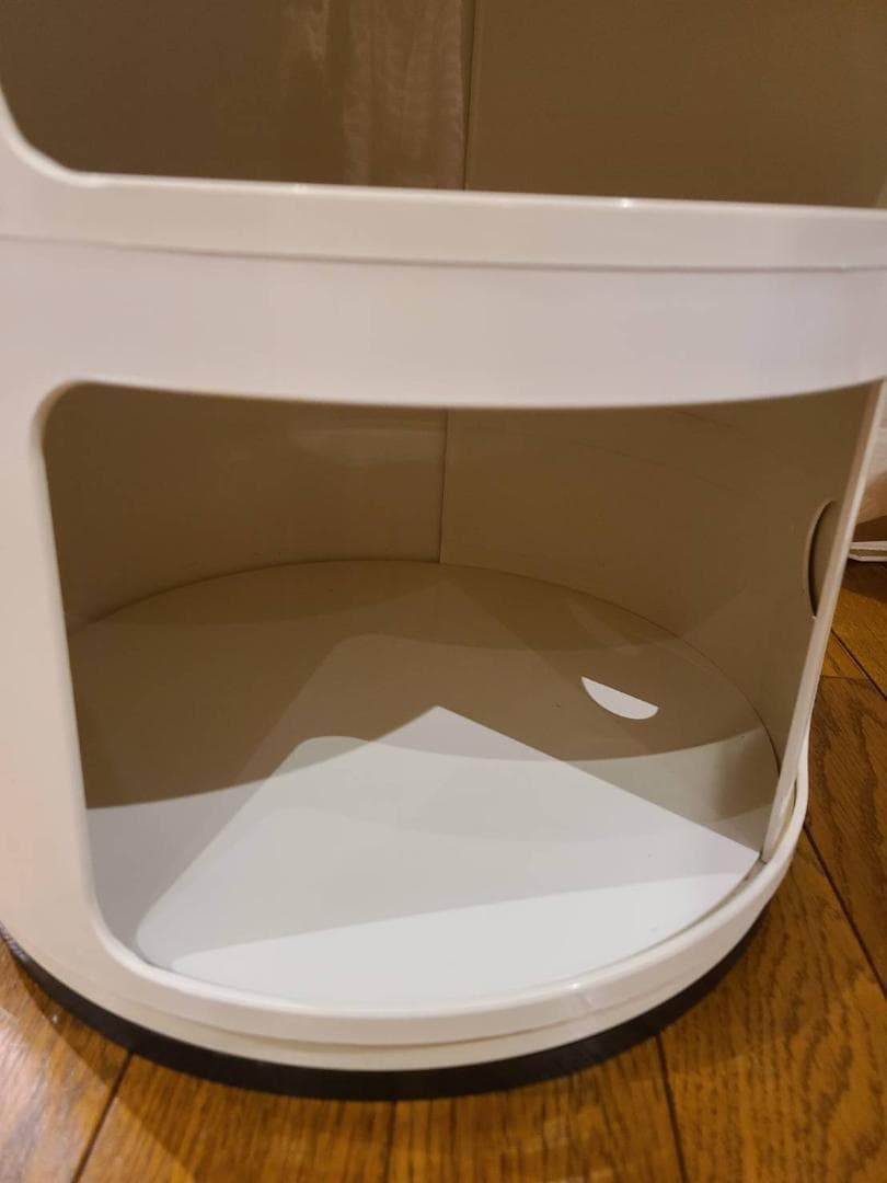 カルテル Kartell コンポニビリ ホワイト 2段 チェスト 中古家具