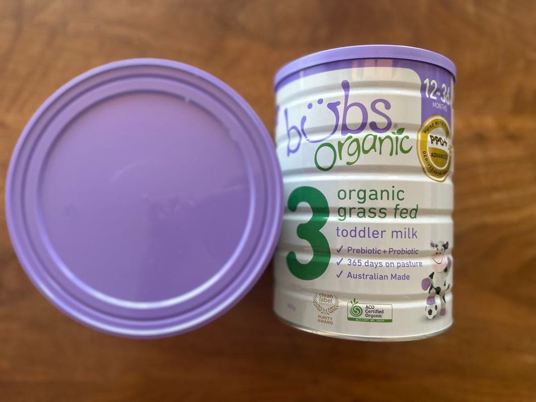 バブズオーガニックbubs Organic 3 12-36ヶ月用　800g２缶