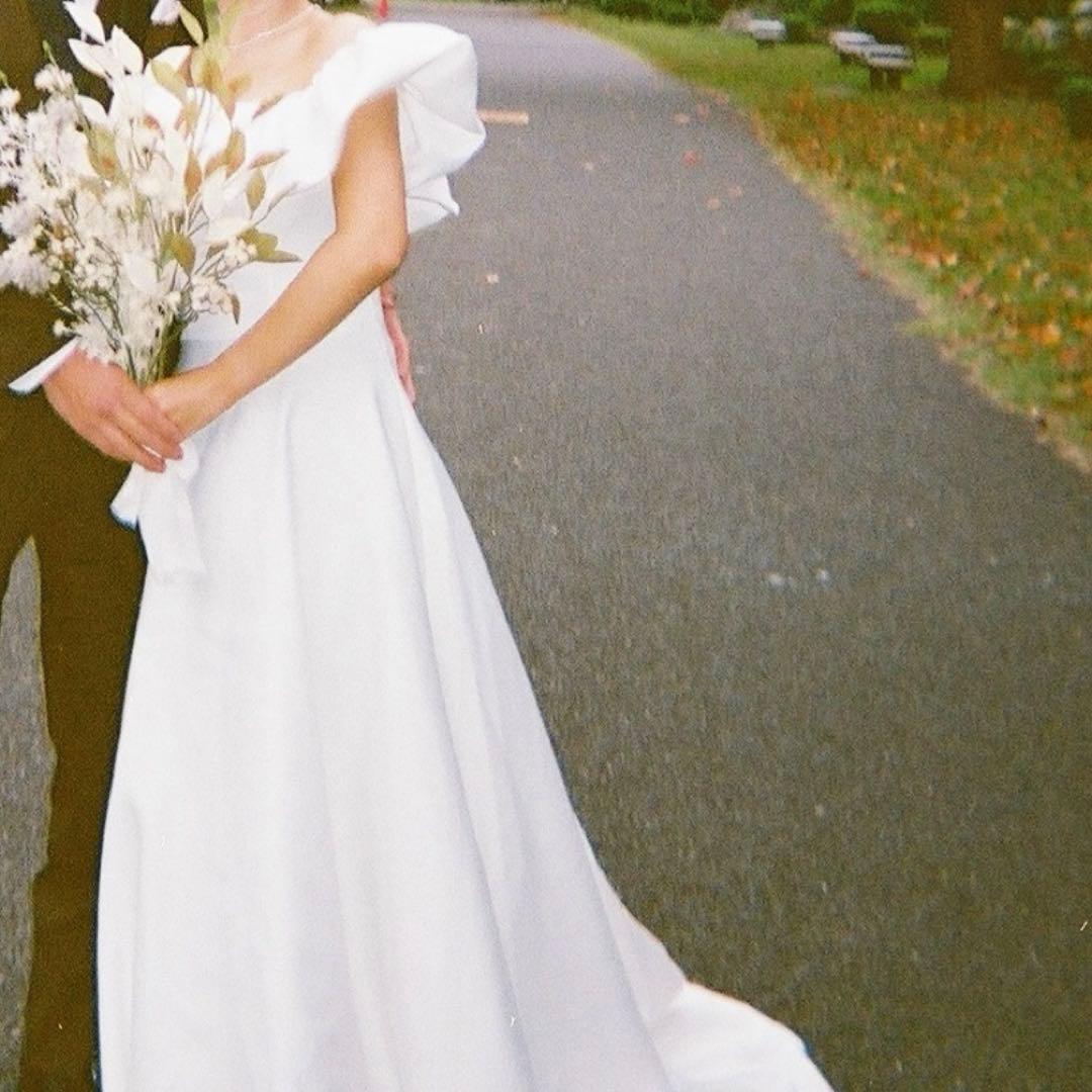 DRESS PRODUCTION オフショルダー Aラインドレス　W274WH