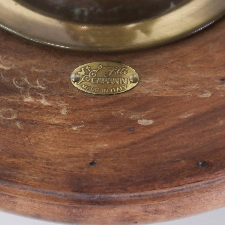 値下 イタリア製 高級 CAPANNI カパーニ アンブレラスタンド 木製 真鍮