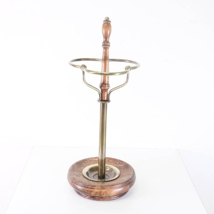 値下 イタリア製 高級 CAPANNI カパーニ アンブレラスタンド 木製 真鍮