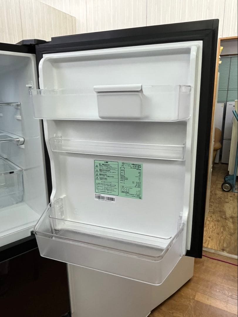 3ドア Hisense 2021年 282L HR-G2801BR ガラス