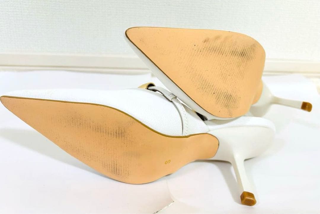 極美品❣️1度使用　aimeine エメイン　ゴールドモチーフポインテッドミュール