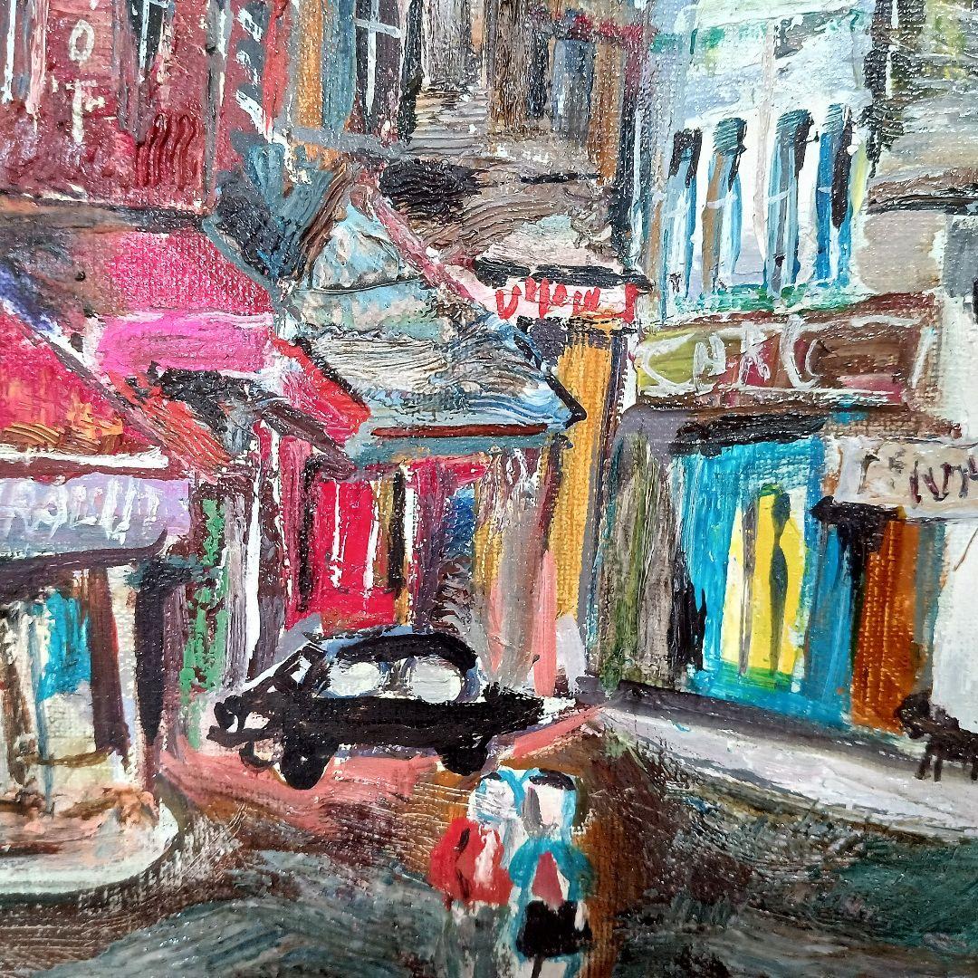 小澤勇寿郎　パリの街です　美品の油絵です