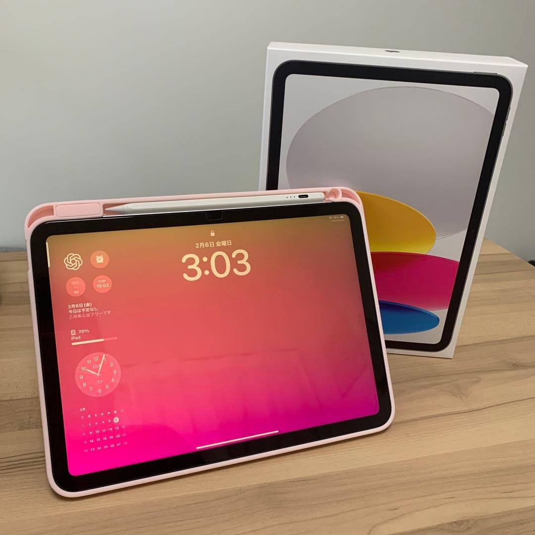 【極美品】iPad (A16) 128GB BT100% ほぼ新品保証有効期間内