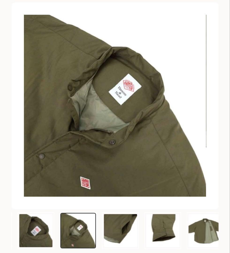 ダントン DANTON スタンドカラー シャツジャケット サイズ38