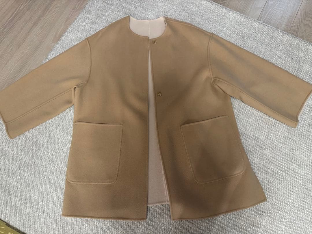 UNITED ARROWS バイカラー リバー ミドルコート