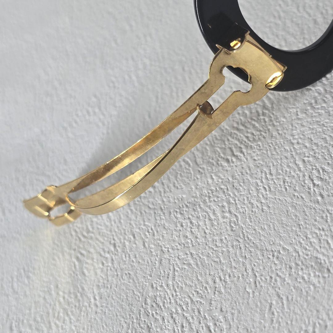 新品同様　ALEXANDRE DE PARIS　リボンバレッタ　８cm