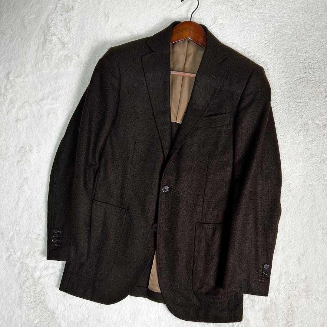 SHIPS ×Loro Piana カシミヤ　シルク混　ジャケット　茶色　S