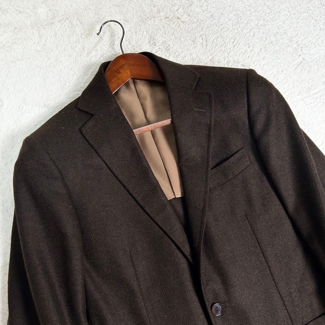 SHIPS ×Loro Piana カシミヤ　シルク混　ジャケット　茶色　S