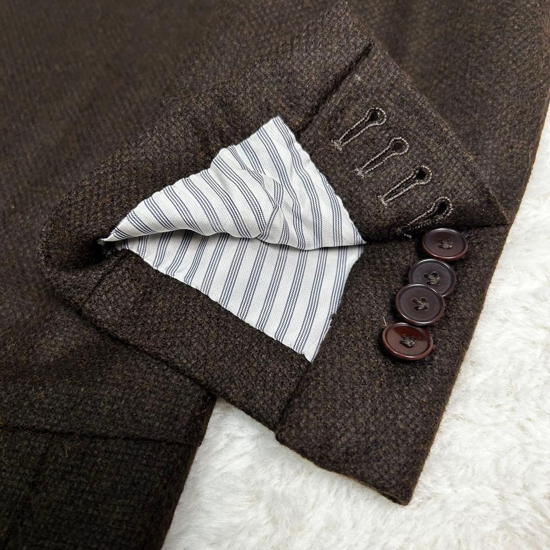 SHIPS ×Loro Piana カシミヤ　シルク混　ジャケット　茶色　S