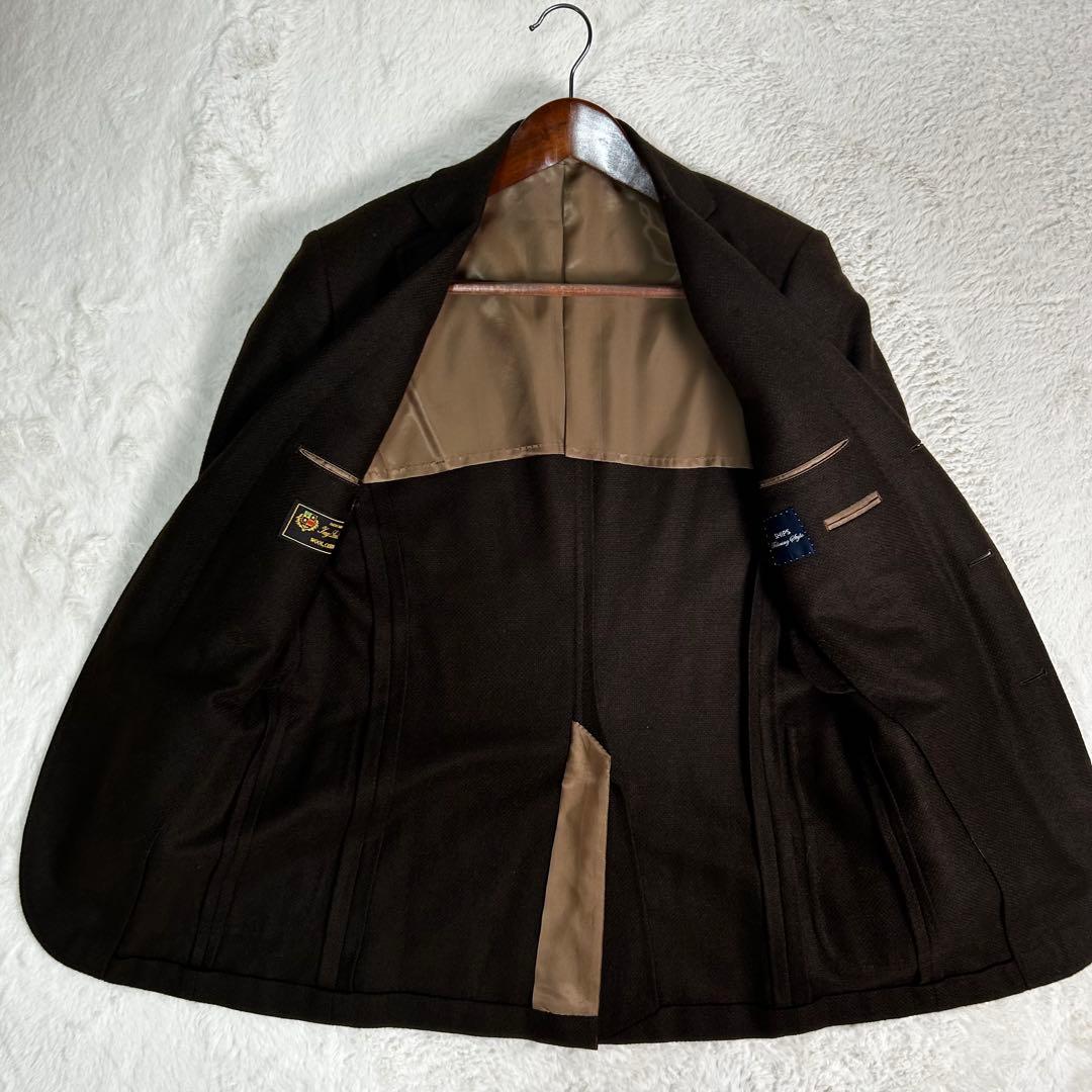 SHIPS ×Loro Piana カシミヤ　シルク混　ジャケット　茶色　S