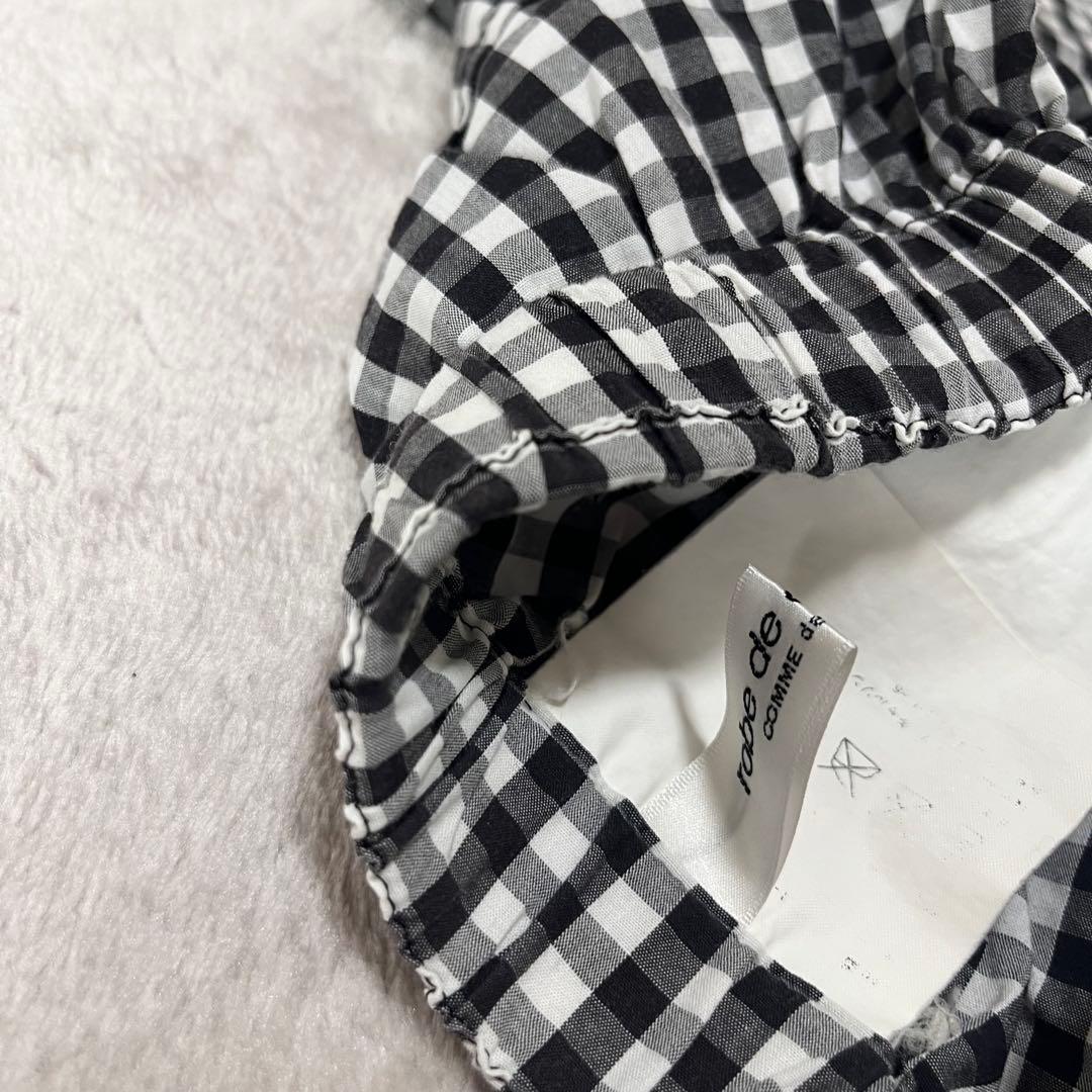 美品　コムデギャルソン　変形　ワイドパンツ　ガウチョパンツ　ギンガムチェック