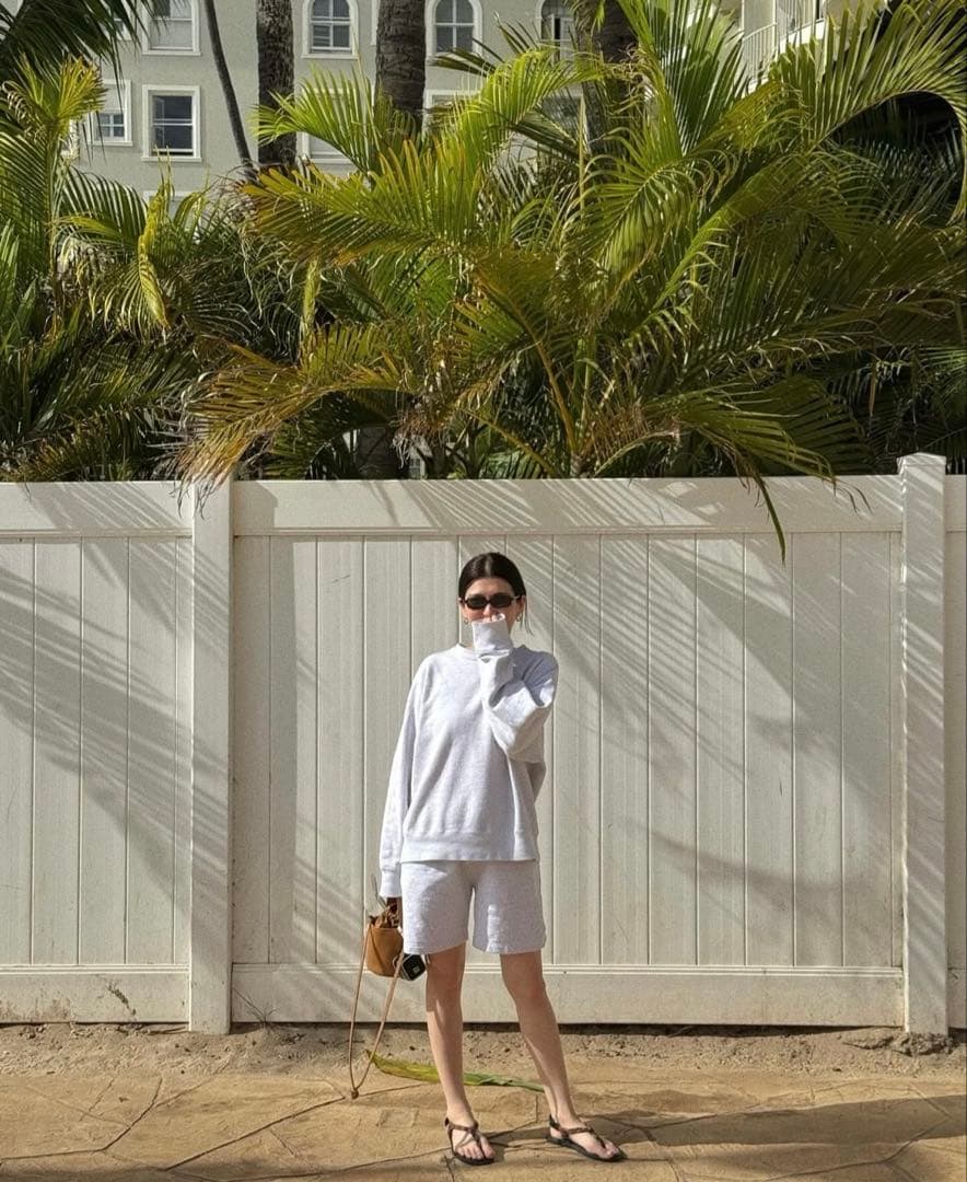 thehighlights 3piece sweat ショートパンツ グレー