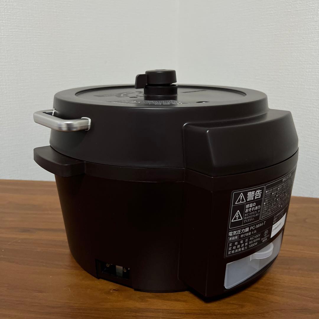 【美品】アイリスオーヤマ 電気圧力鍋 PC-MA4 ブラウン