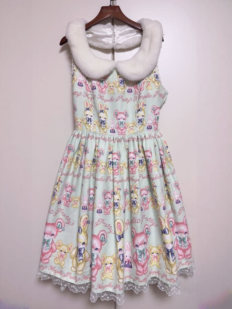 angelic pretty もこもこTOYS ジャンパースカート+ソックス